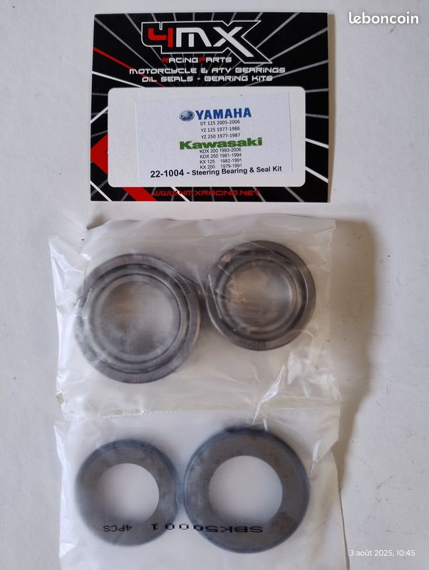 Kit De Roulements De Colonne De Direction Pour Kawasaki Z900 A4 (1976-1977) - Marque QMP - Neuf