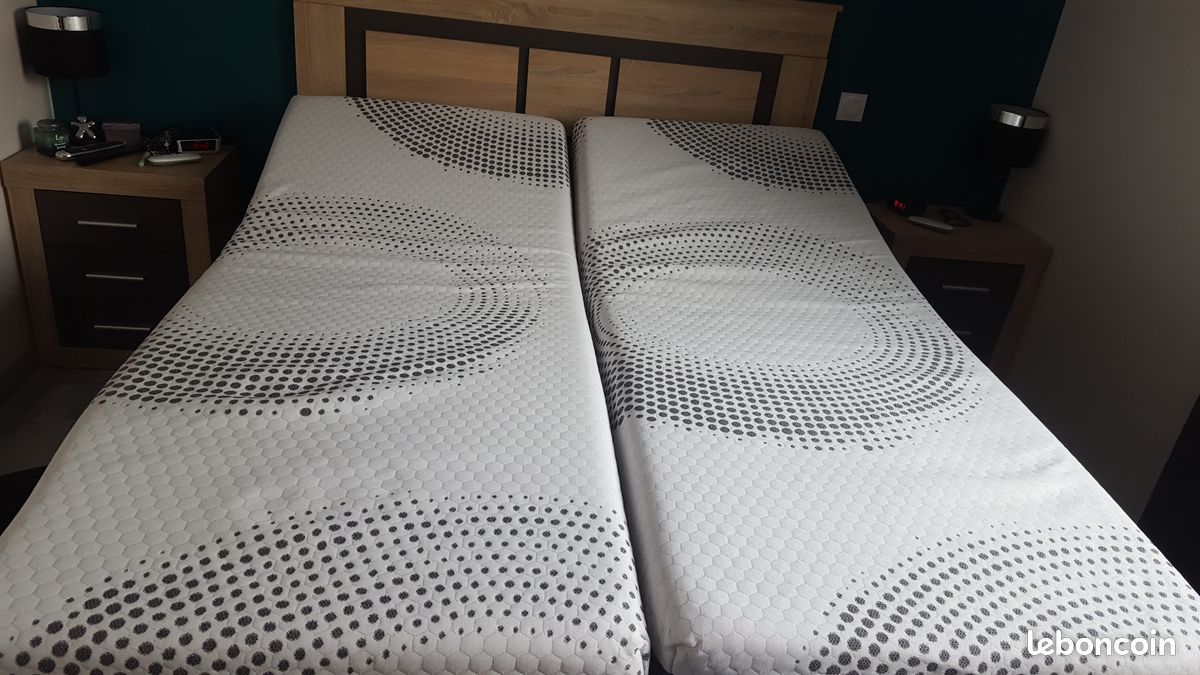 Lot de 2 Matelas de relaxation à mémoire de forme Royal Luxe Biocrystal de NATURE et PUR (image 1)
