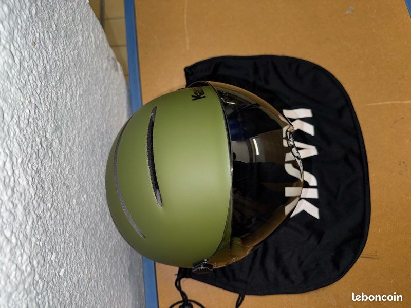 Casque De Vélo KASK Vert - Taille Réglable 59-62 Cm - Neuf, Sécurité Et Style