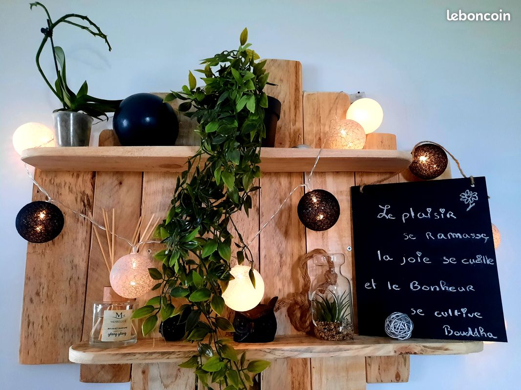 étagère, campagne, murale, bois, pin, palettes, recyclés, décoration, loft, vintage (image 8)
