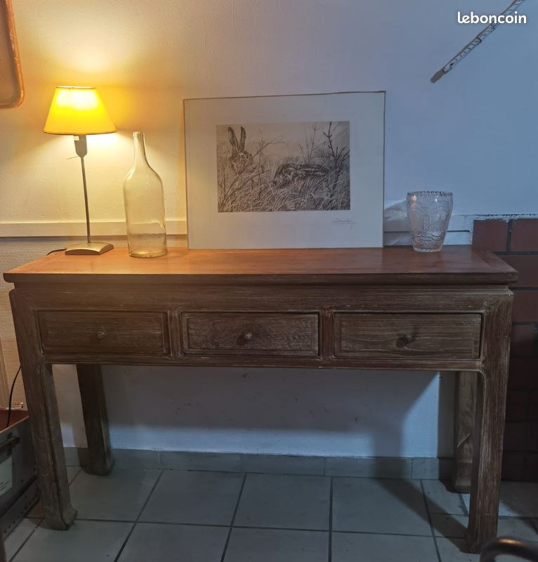 Console bois massif (image 1)