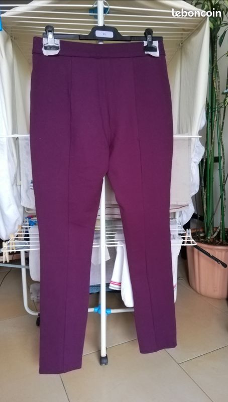 Pantalon legging violet (image 2)
