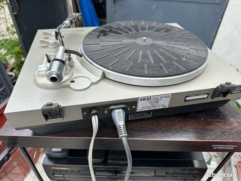 Platine Vinyle Akai AP-B21 – Révisée – Diamant Audio Technica Neuf – Courroie Neuve