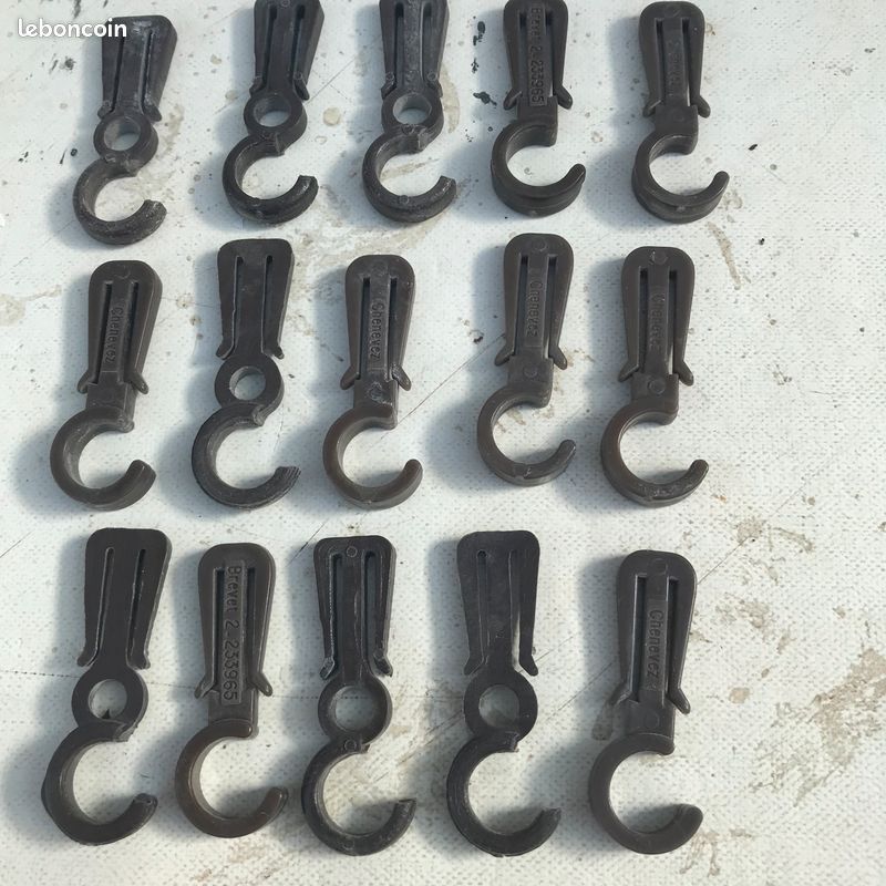 Anneaux Barre en bois + supports acier galva + Attaches (image 6)