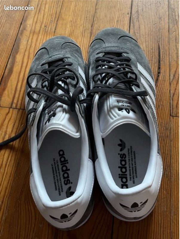 Adidas gazelle grises et blanches - Chaussures