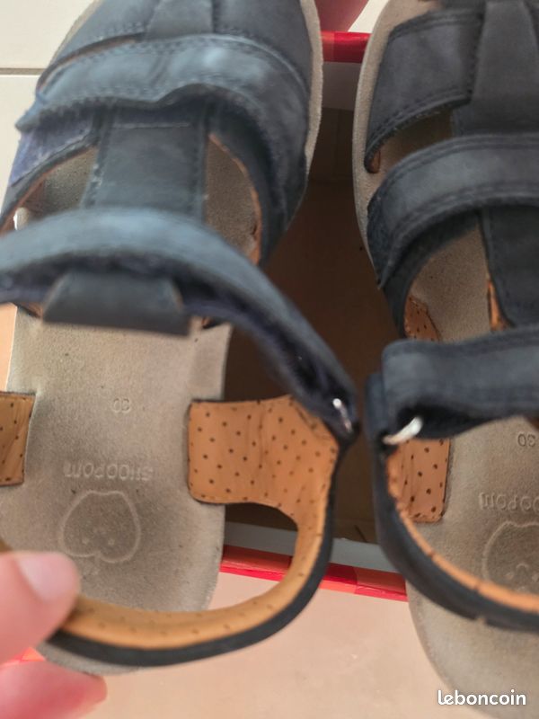Shoopom sandales bleu cuir (image 3)