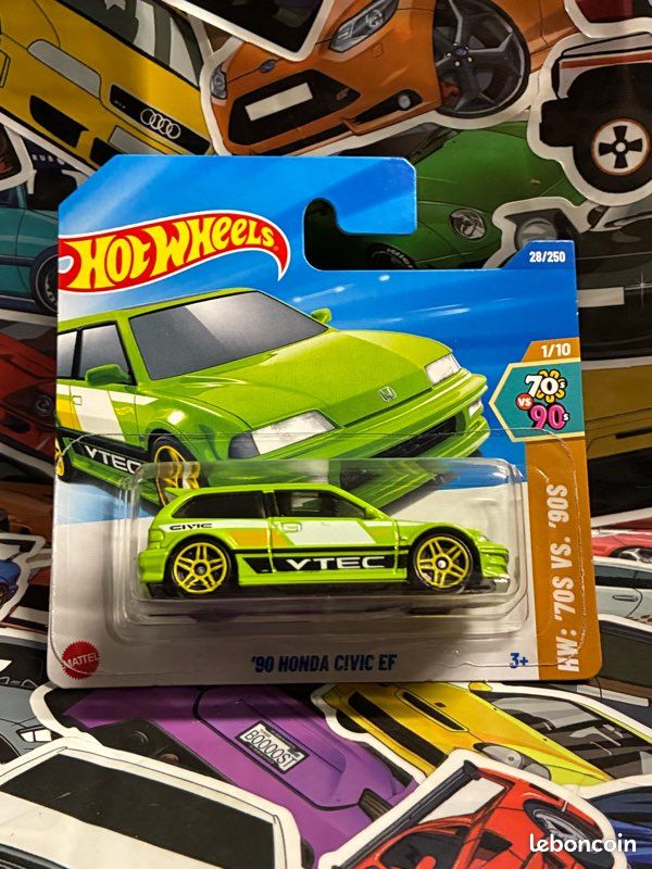 Hot Wheels 🇯🇵 '90 Honda Civic EF - HW: '70s Vs. '90s 2025 1/10