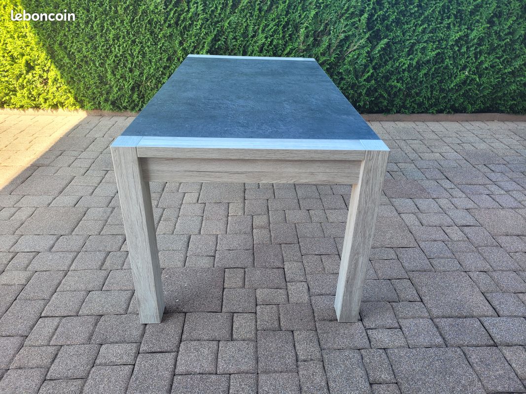 Table de salle à manger gris anthracite (image 2)