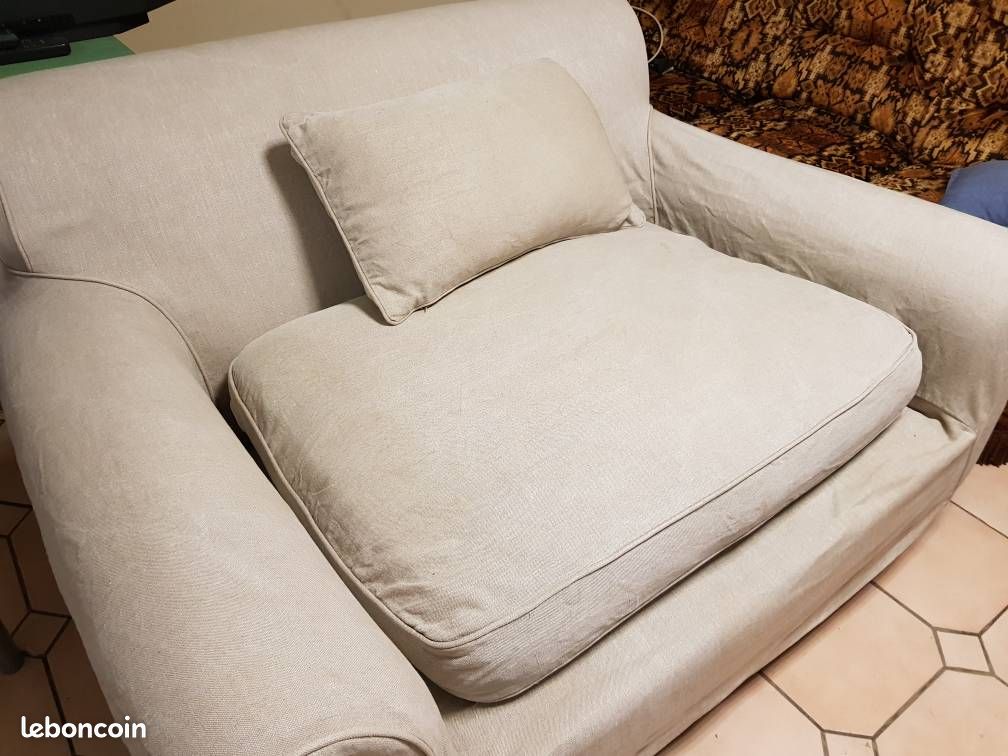 canapé large assise plus 2 fauteuils (image 2)