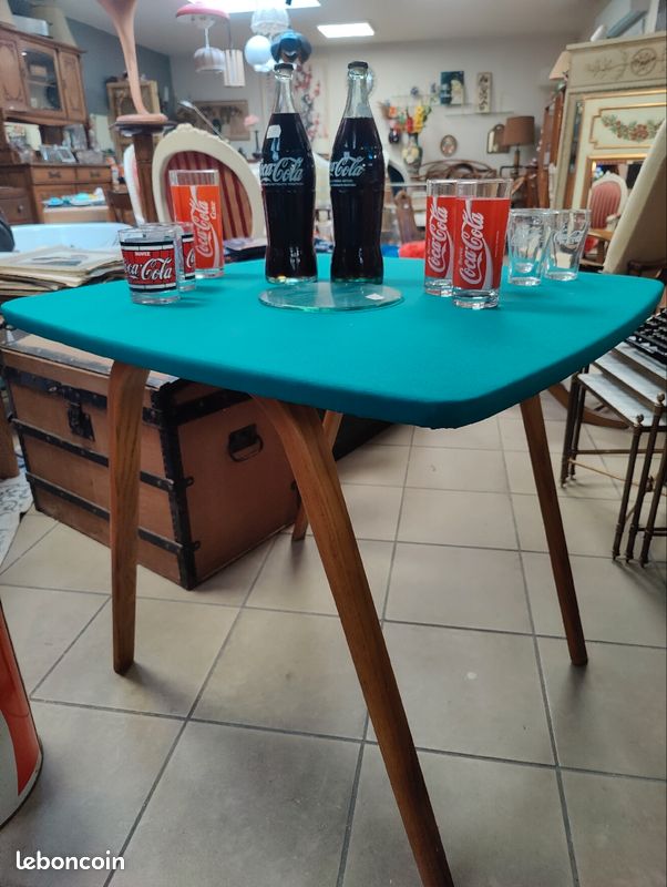 Table d'appoint vintage Bow Wood (image 5)