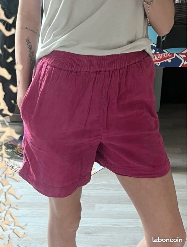 Short de sport pour femme LIX rose foncé ELPLAYER