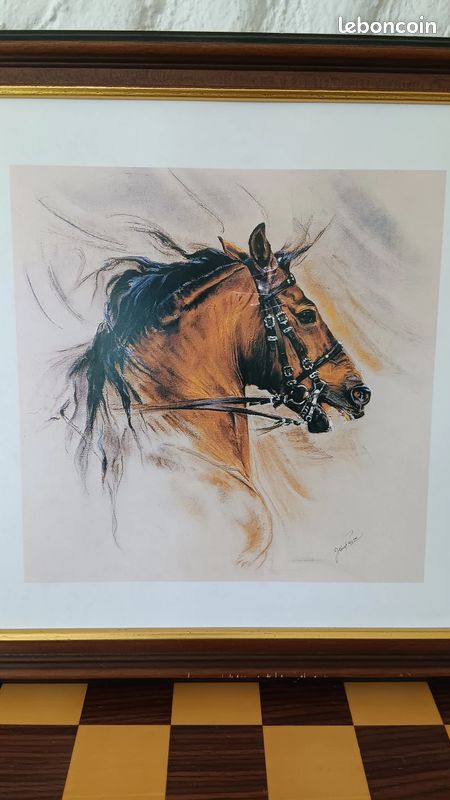 Tête de cheval en fonteval d'osne enseigne de b