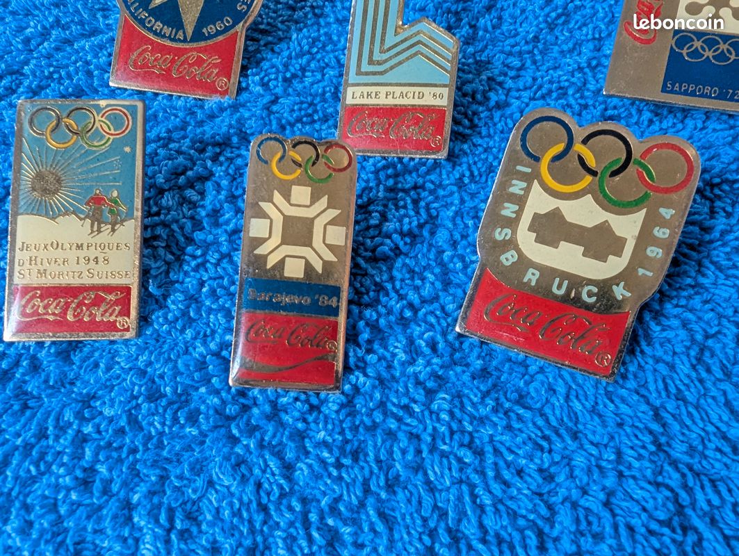 Pin's JO Grenoble 1968 – Coca-Cola, édition Rare – Jeux Olympiques D'hiver