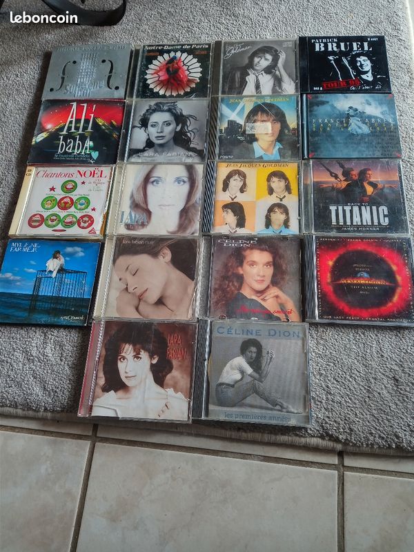 CD Jean Jacques Goldman, Patrick Bruel, Francis Cabrel,Céline Dion, Lara Fabian,Mylène farmer (image 2)