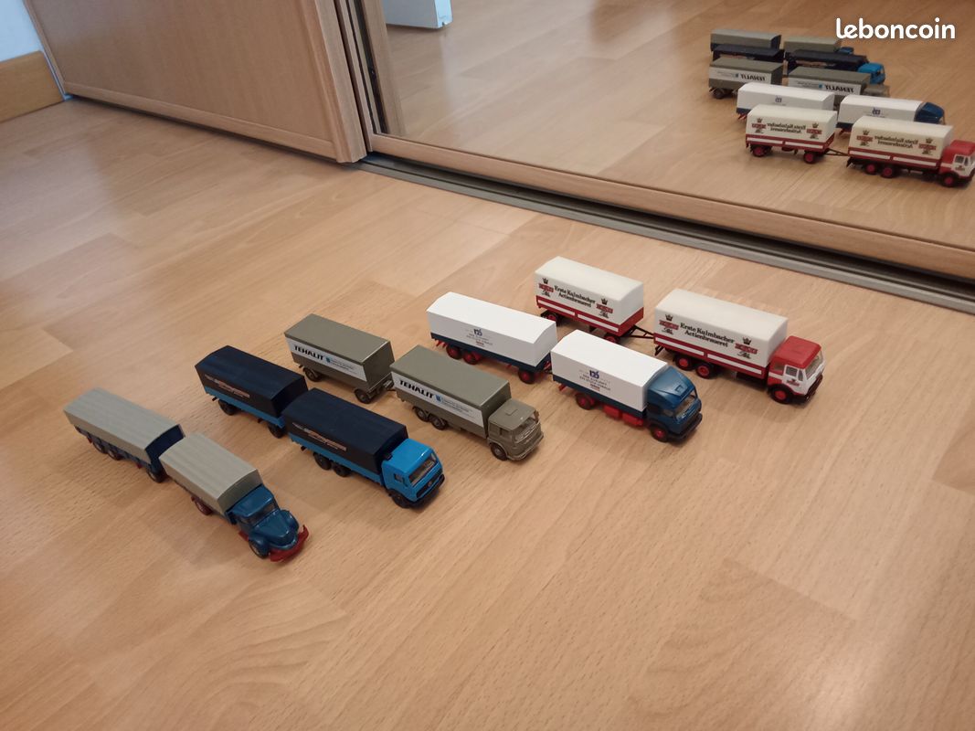 Lot de 5 remorques ( camions ) WIKING ho le lot de 5 au choix - Collection