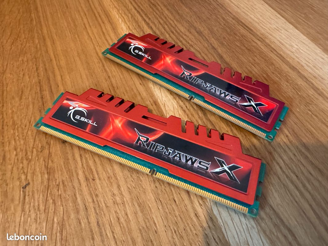 Kit barettes RAM 2x2 Go DDR3 1600 MHz G.Skill Ripsaw (image 1)