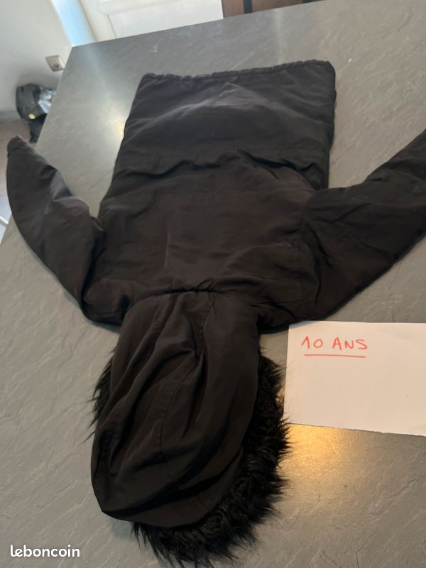 Manteau hiver fille 10 ans Noir (image 4)