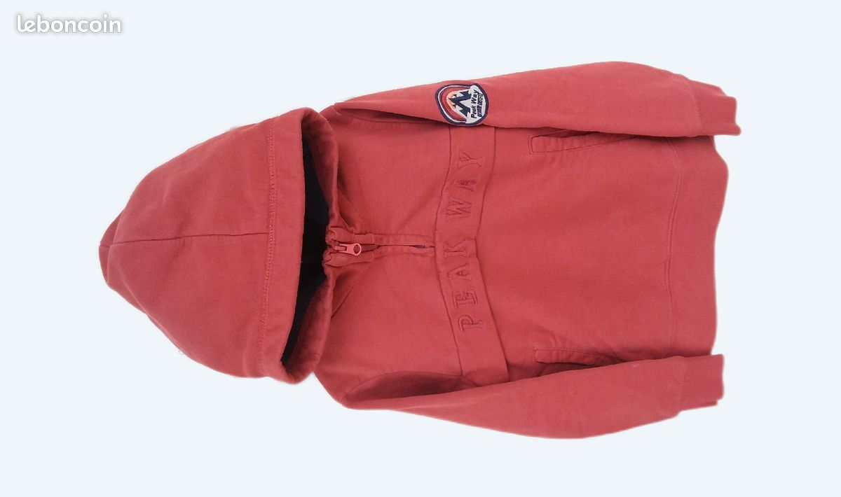 Sweat avec capuche, taille 7/8ans, hauteur 48cm (image 1)