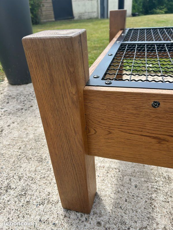 Table basse chêne et acier (image 4)
