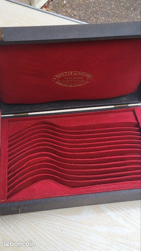 Coffret Christofle début 20ème | Pavillon de Hanovre | 12 emplacements | Longueur couverts 25cm/15cm (image 3)