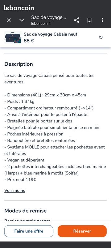 Sac voyage Cabaia (image 4)