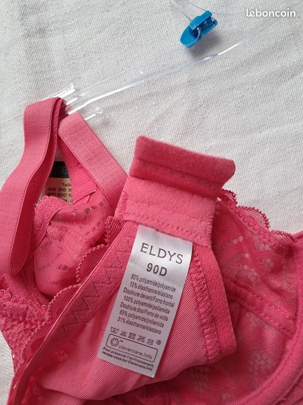 Soutien-gorge ERES Felicite, Taille 90D, Rose, Dentelle, Balconnet - Neuf Avec étiquettes (valeur 220€)