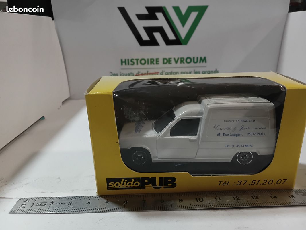 RENAULT EXPRESS POMPIERS + Remorque Toner Gamelle 1 Solido 1/43 EUR 12