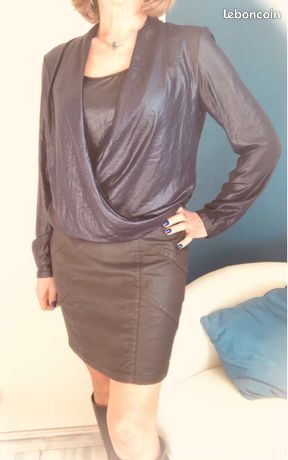 Robe Occasion IKKS - Taille XS - Multicolore - Longueur Genou - Très Bon état