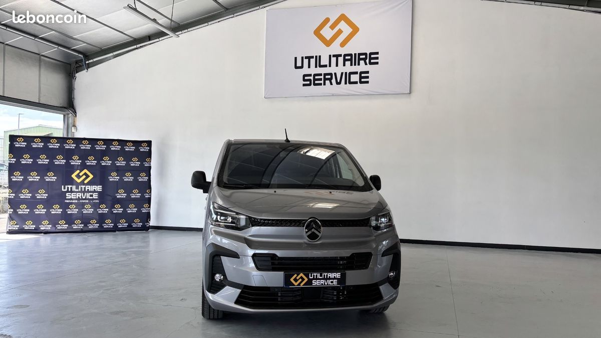 29 990 HT - CITROEN JUMPY M 2.2 180 cv bva PACK PREMIUM CONNECT + CONFORT GRIS ACIER neuf / tva recuperable (image 1)
