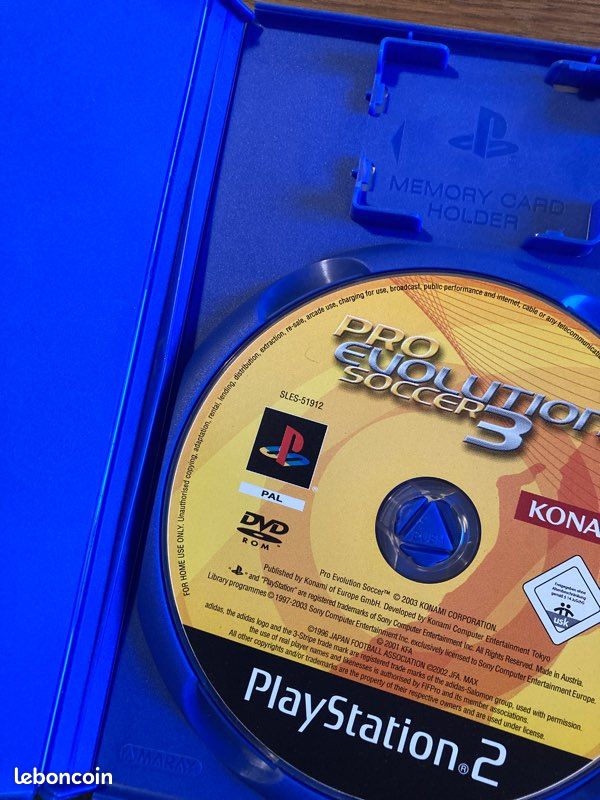 Pro Evolution Soccer 3 Sur PS2 - PAL FR - Bon état - Konami