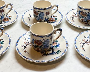 Ancienne Grande Tasse Gien - Scène De Chasse Signée - Rare Pièce De Collection