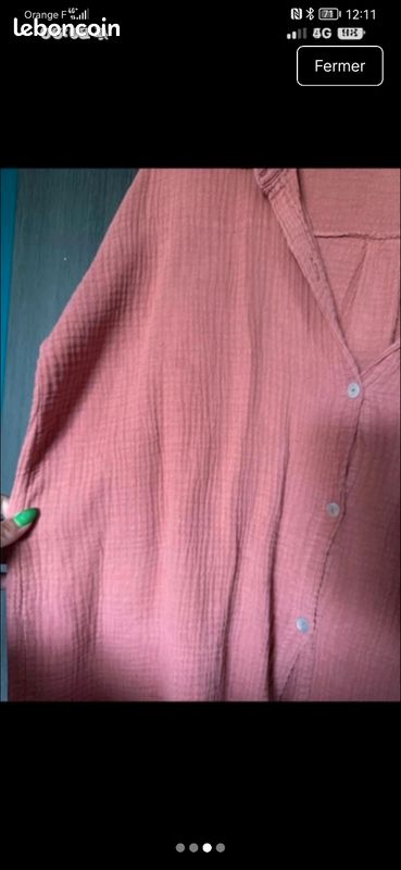 Chemise en gaz de coton (image 3)