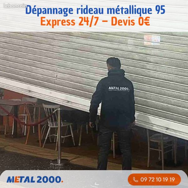 Dépannage rideau métallique Val-d’Oise 95 | Réparation express (image 1)