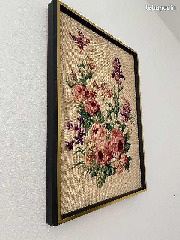 Ensemble ou lot de grands tableaux en canevas vintage (image 9)