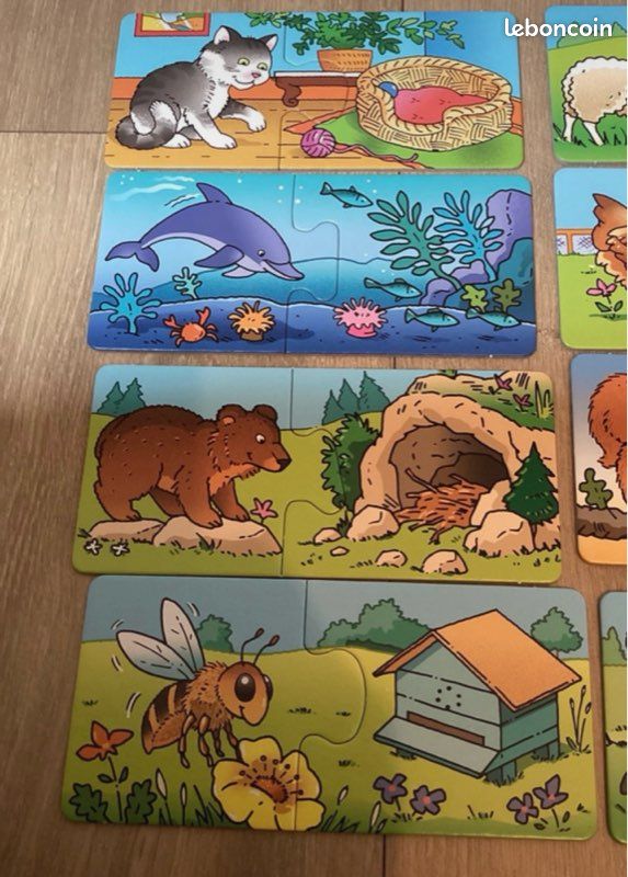 Jeu Où vivent-ils ? (12 puzzles de 2 pièces) (image 4)