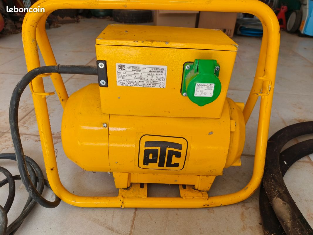 Aiguille vibrante professionnelle et génératrice PTC Energy 25 - excellent état, peu servie (image 3)