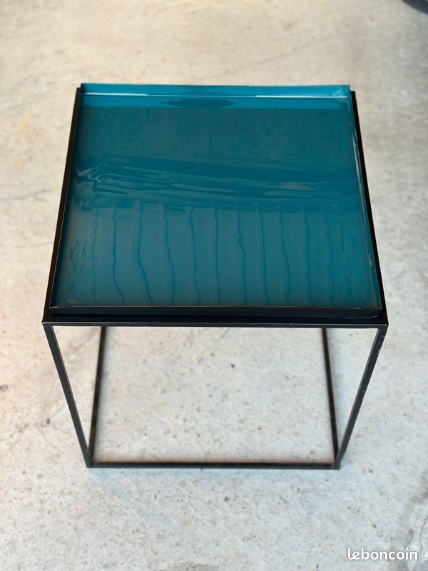 Superbe table basse Alinéa noir et bleu (image 3)