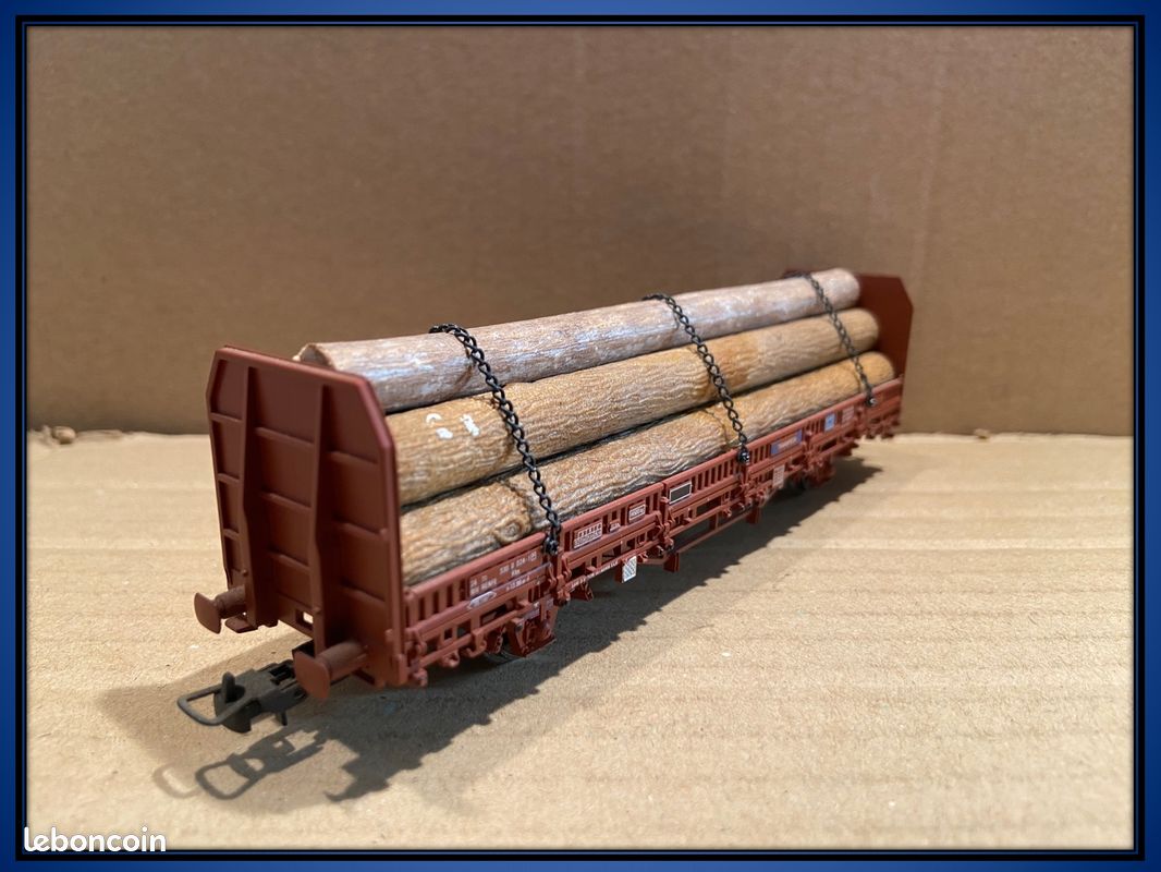 Wagon porte grumes - Electrotren .Echelle HO. Réf 1418K (image 6)