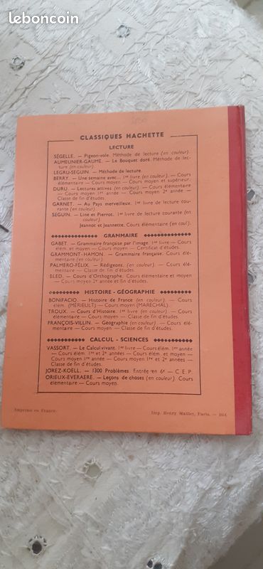 Livre ancien histoire de France 1er livre cours élémentaire par A.AYMARD illustré en couleur (image 2)