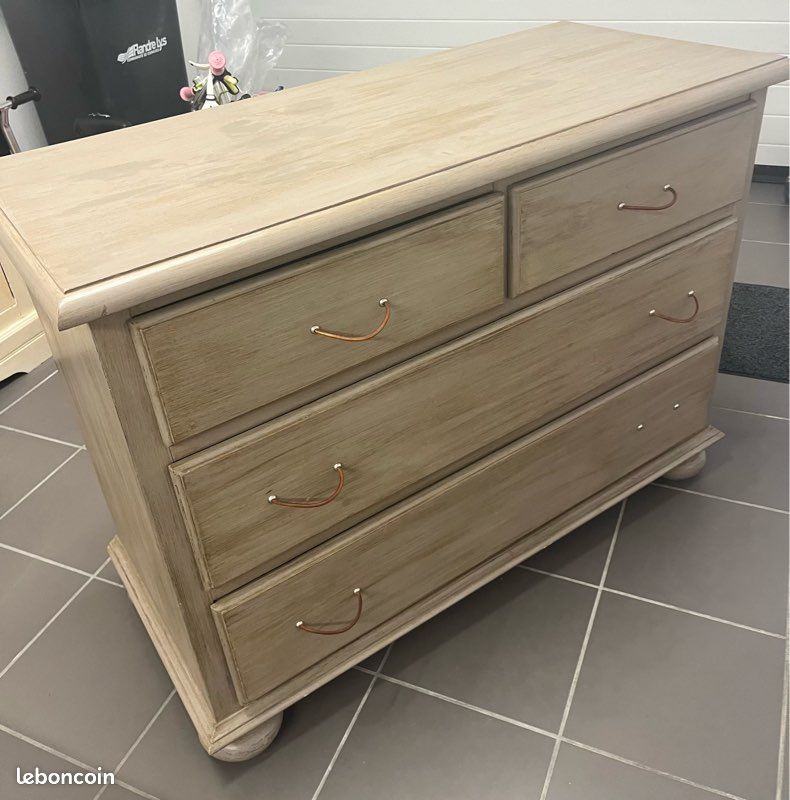 Commode bois vintage (image 1)