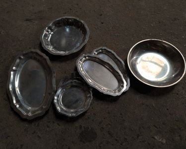 Plat Inox 20x12,5 Cm - Vintage Années 60-70, Fabrication Française