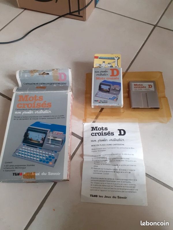 Mon Premier Ordinateur Yeno – Jeu éducatif De Mots Croisés, Vintage Années 80/90
