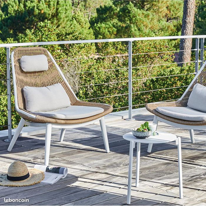 Salon bas de jardin (1 canapé 3 places + 2 fauteuils ) - Como (image 3)