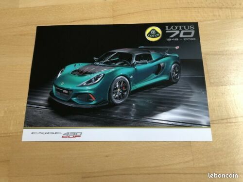 LOTUS EXIGE 430 cup brochure salon de Genève 2018 - Livres