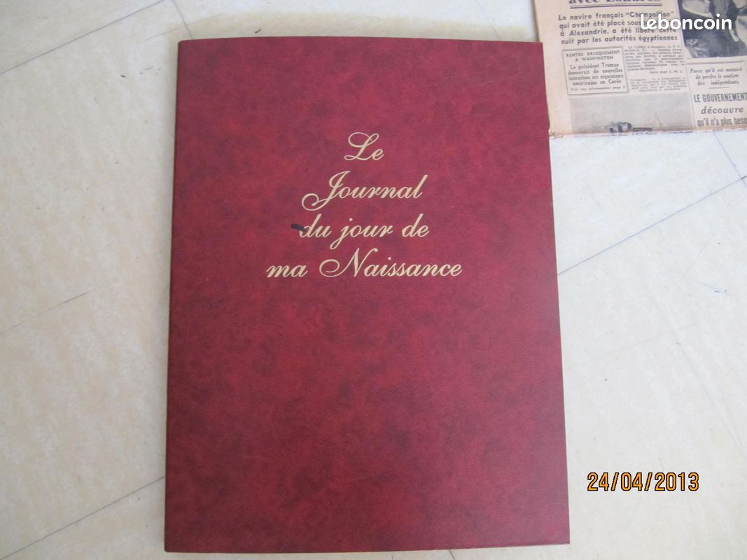 Le journal de votre naissance (image 1)