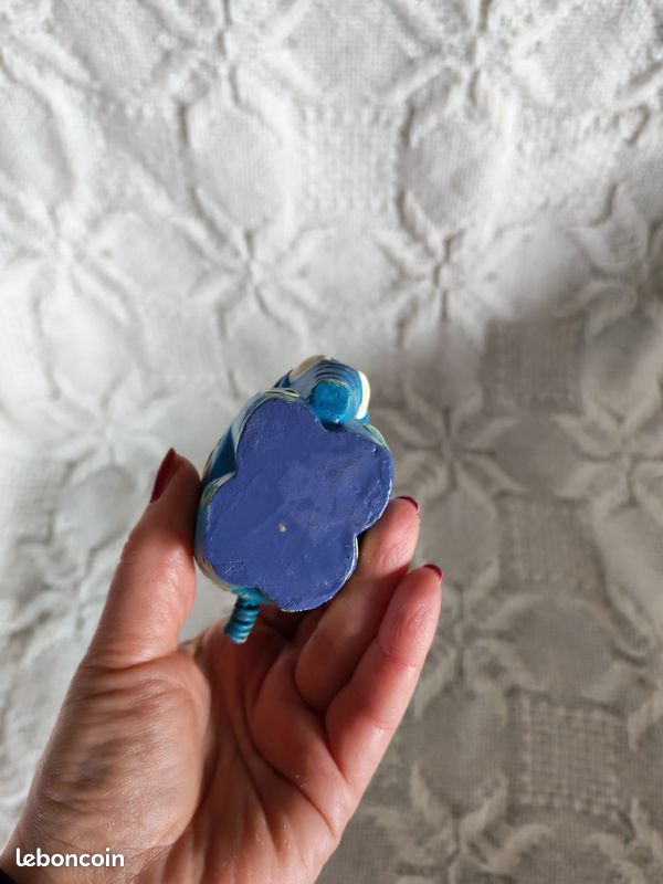 Elephant bleu en biscuit porte-photo (image 3)