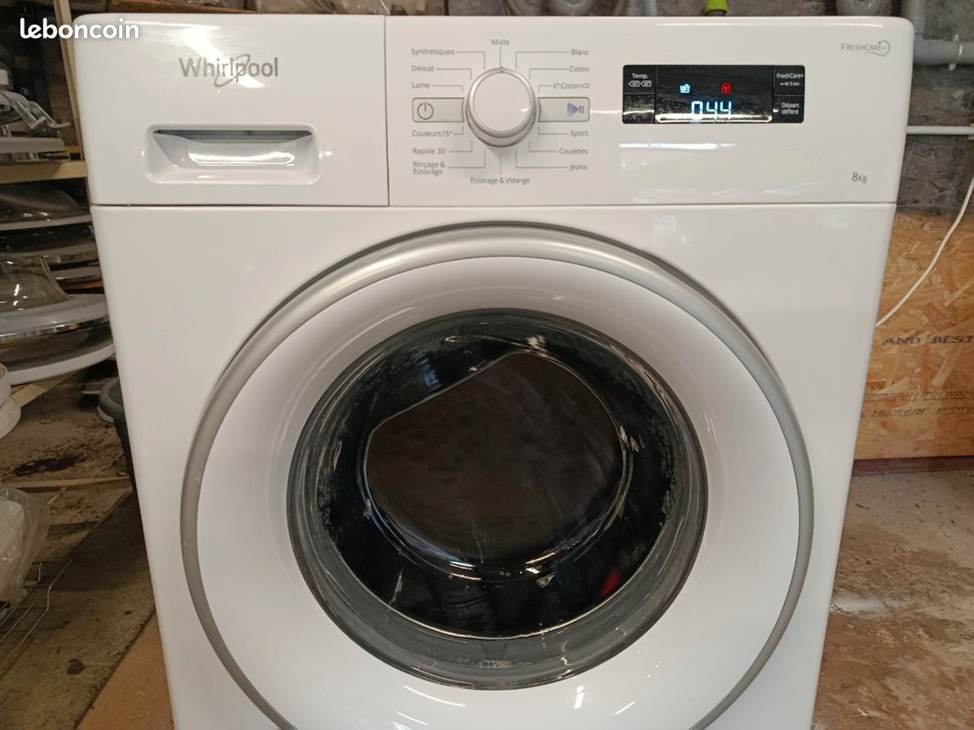 Lave linge Whirlpool 8 kg 1400 trs min A+++ (image 2)