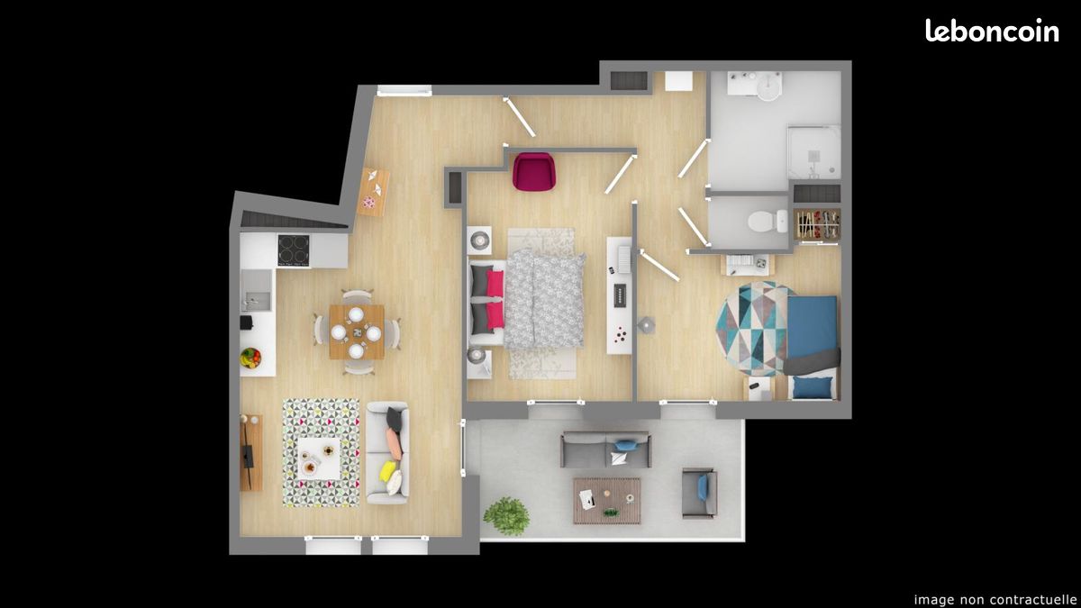 Appartement 3 pièces 67 m² · à Marseille · 67 m² · 946 €/mois