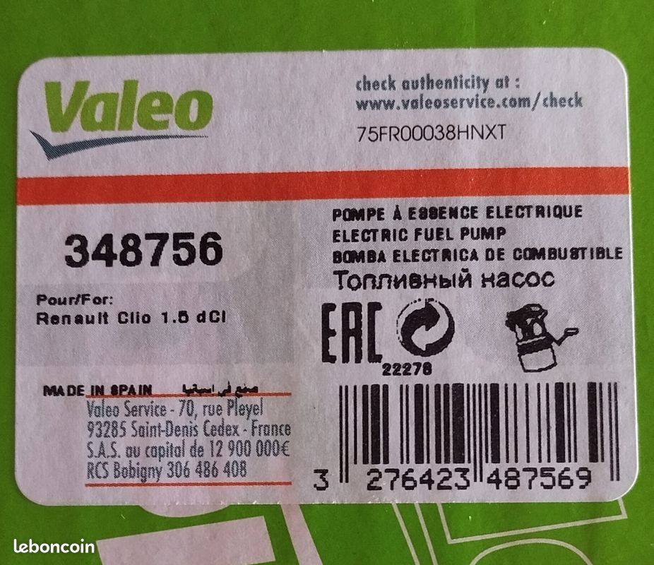 Pompe a essence électrique clio (image 3)
