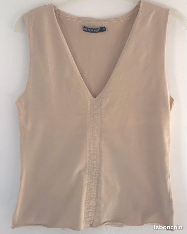 Débardeur beige Vue Mer - T.36/38 (image 1)